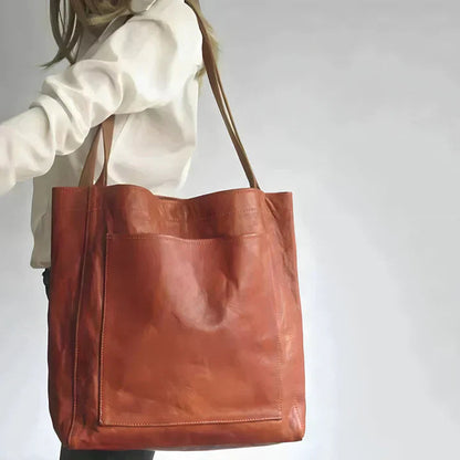 Charlotte | Bolsa de Mano de Cuero Vintage Auténtico