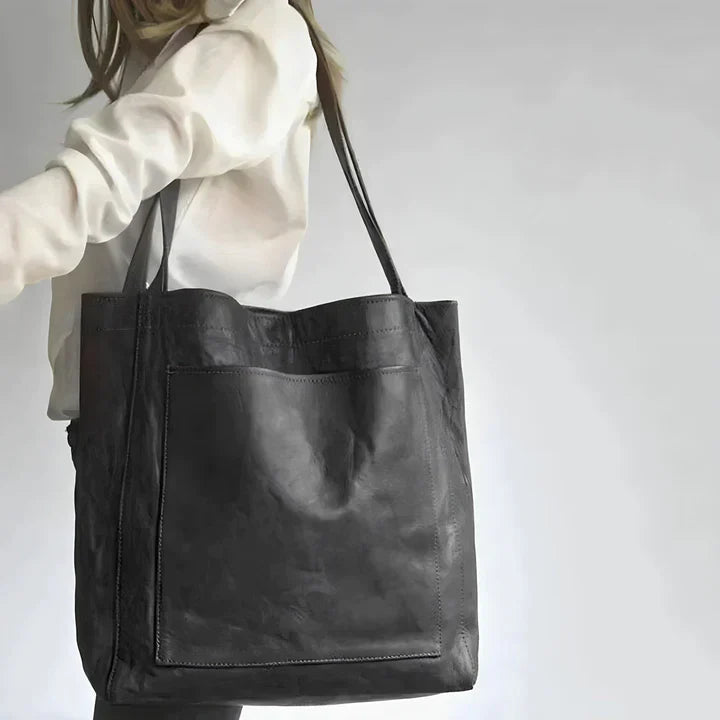 Charlotte | Bolsa de Mano de Cuero Vintage Auténtico