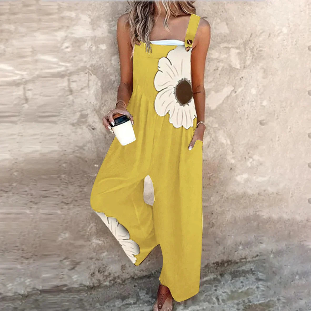 Cómoda Pantalón de Tirantes Impreso