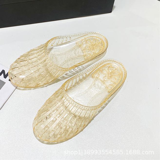 Zapatos de cristal de concha