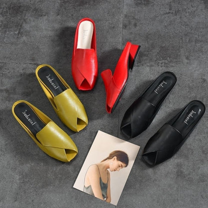 Zapatos con parte superior abatible