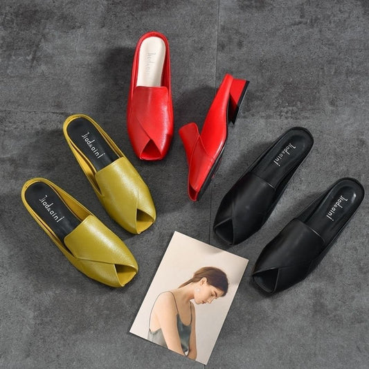 Zapatos con parte superior abatible