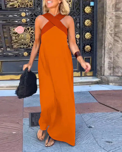 Calistée | Vestido Largo Elegancia Cruzada