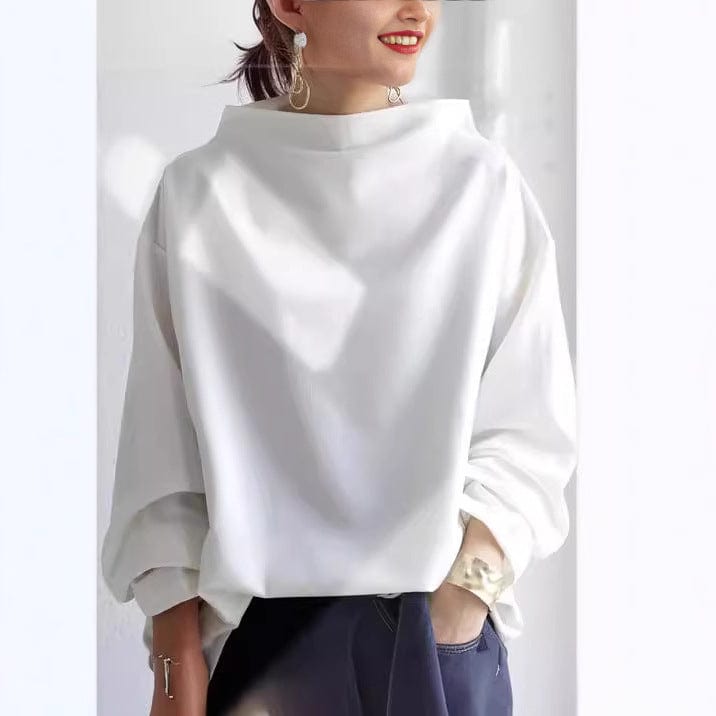 Séverine | Suéter de Cuello Barco Moderno