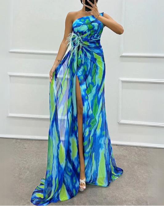 Fenna™ - Vestido Drapado Elegante y Vivo