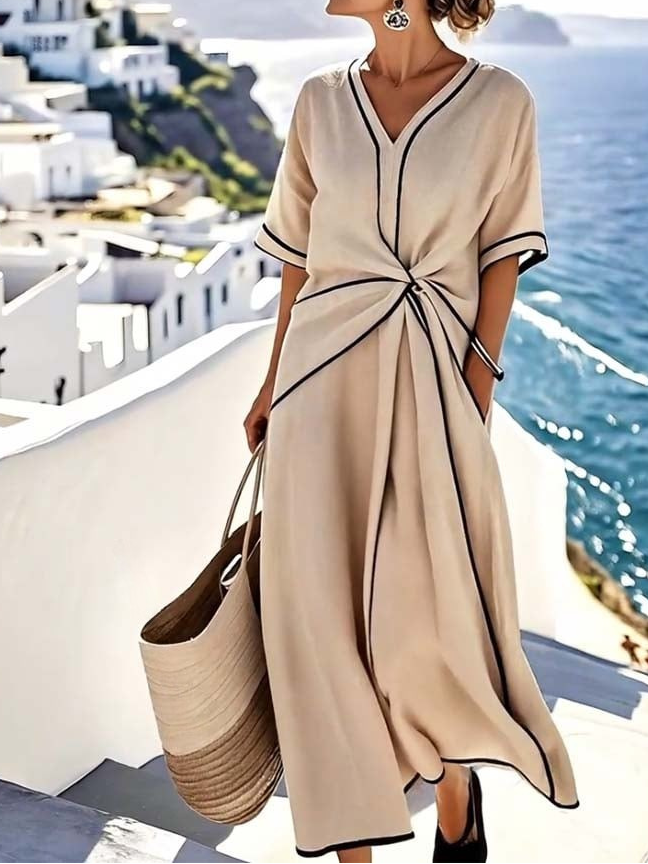 Moria™ - Vestido elegante con cintura favorecedora y estilo festivo