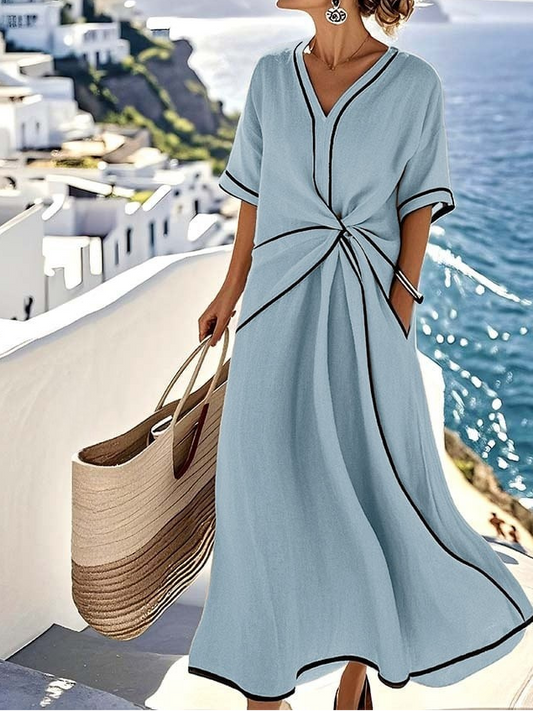 Moria™ - Vestido elegante con cintura favorecedora y estilo festivo
