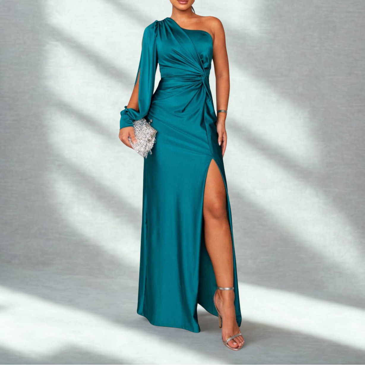 Riley™ - Vestido de Noche de Un Hombro