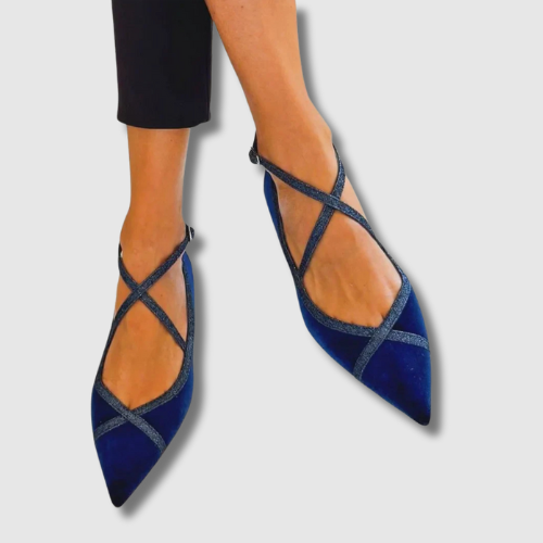 Aveline | Mocasines Puntiagudos Cruzados Elegancia