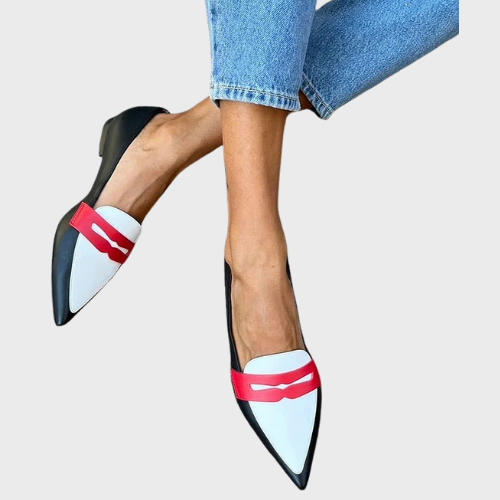 Mirella | Mocasines Puntiagudos Colorblock