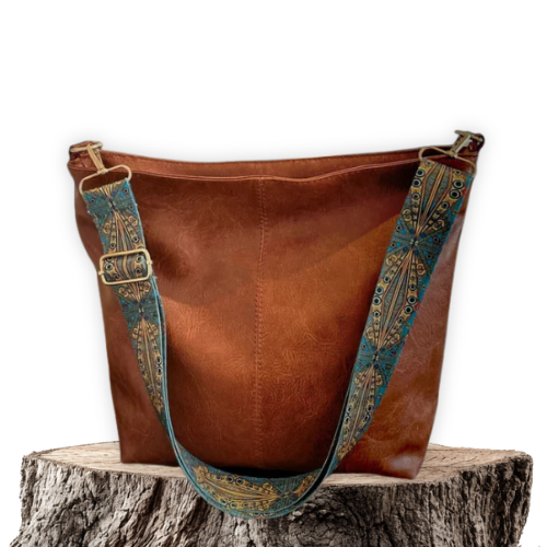 Maïa | Bolso Bandolera Bohemio de Cuero Vintage