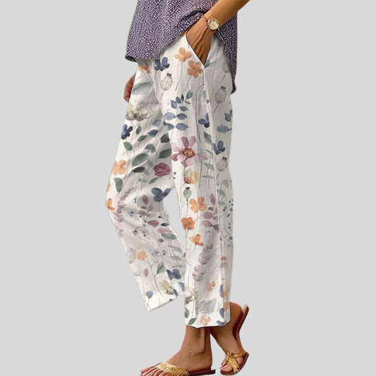 Violette | Pantalón Floral Romántico Primaveral