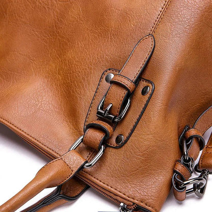 Camille | Bolsa de Mano de Cuero Suave Elegancia Diaria