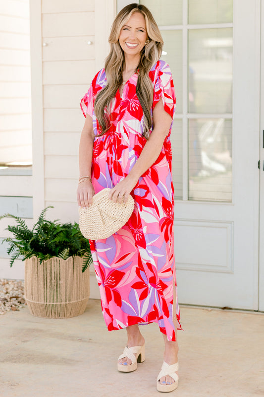 Vestido Susurro de Orquídea, Fucsia