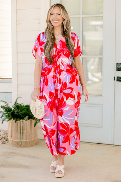 Vestido Susurro de Orquídea, Fucsia