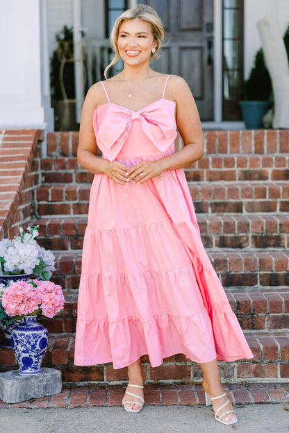 Otro Vestido Midi, Rosa