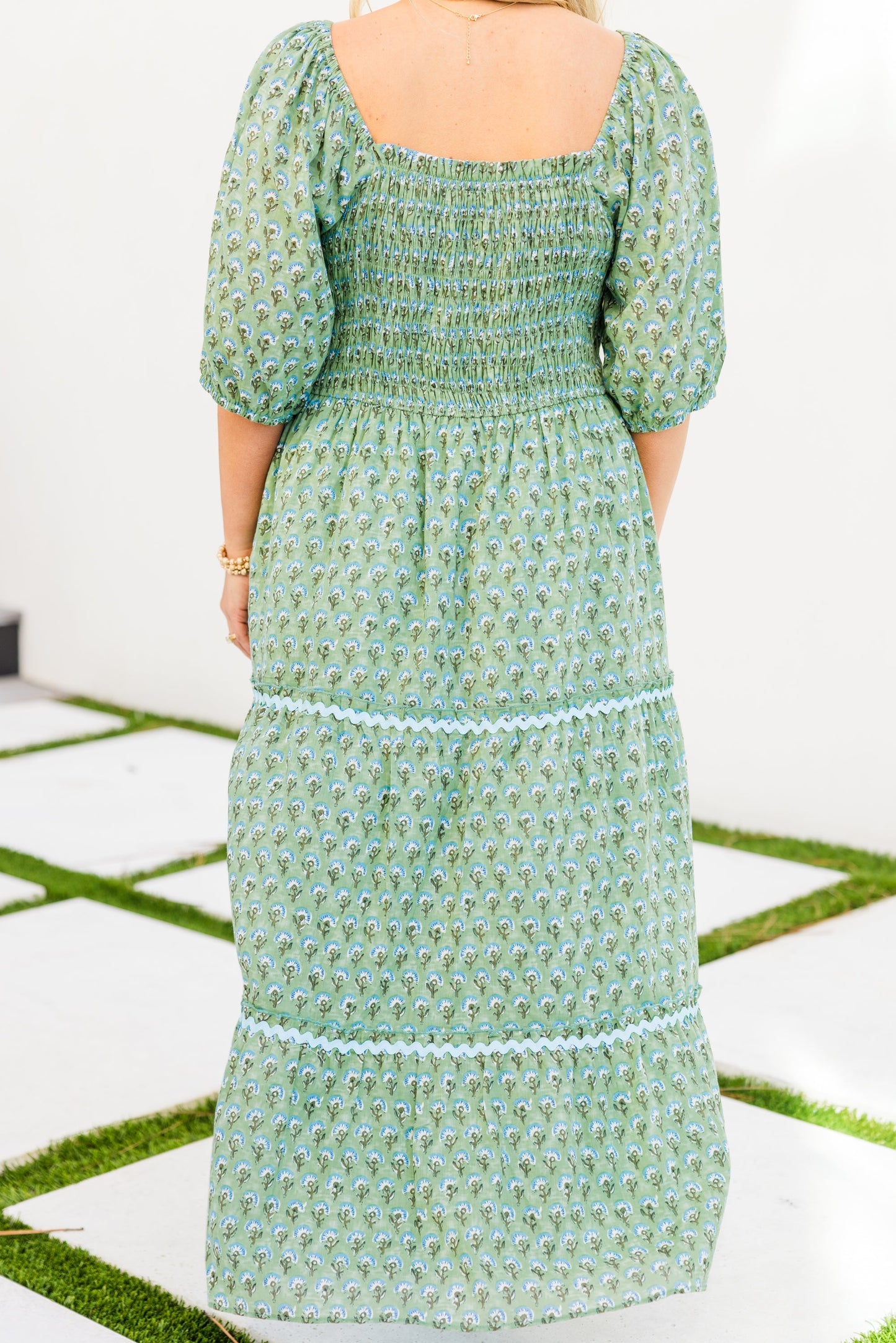 Vestido Fuera de Contacto, Verde