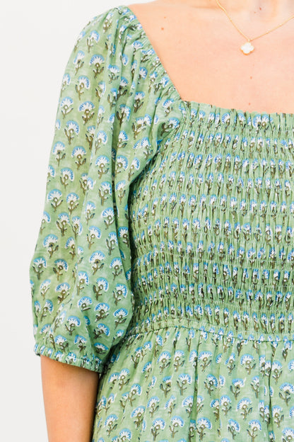 Vestido Fuera de Contacto, Verde
