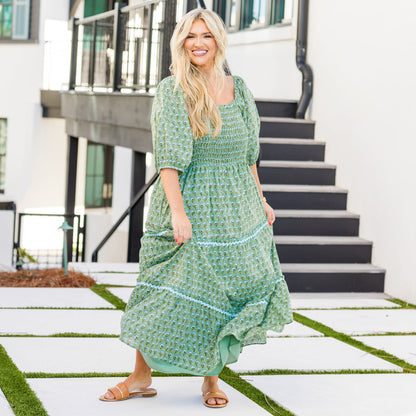Vestido Fuera de Contacto, Verde