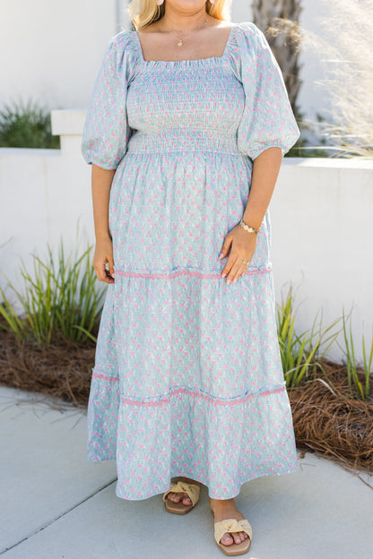 Vestido Fuera de Contacto, Azul Bebé