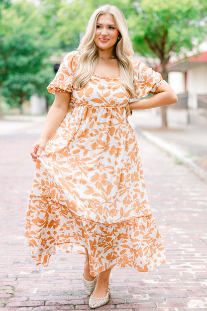 Vestido Over You Again, Naranja Quemado
