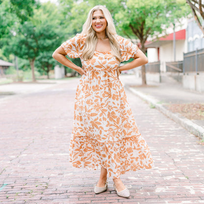 Vestido Over You Again, Naranja Quemado