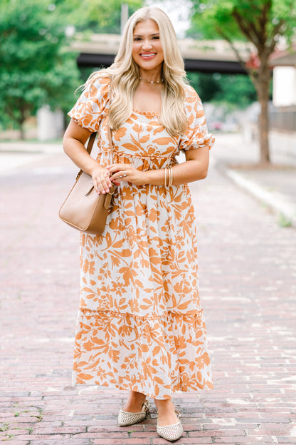 Vestido Over You Again, Naranja Quemado
