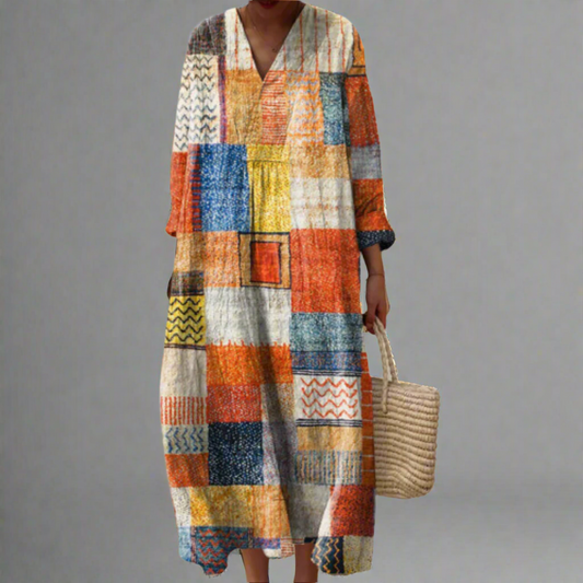 Victoire | Vestido Patchwork Artístico