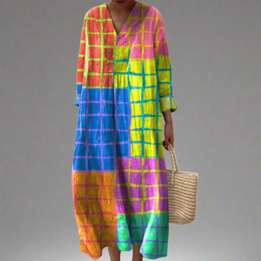 Églantine | Vestido Gráfico Vibrante