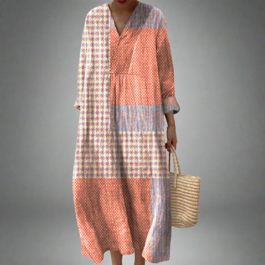 Faustine | Vestido Gráfico Pastel