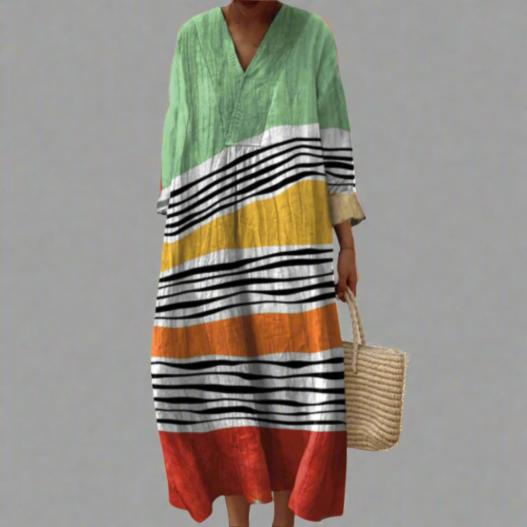 Mélusine | Vestido Gráfico Rayado