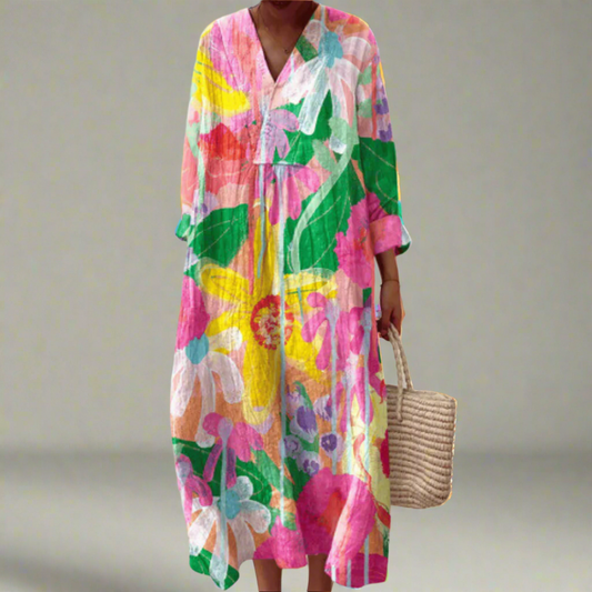 Roseline | Vestido Floral Brillante
