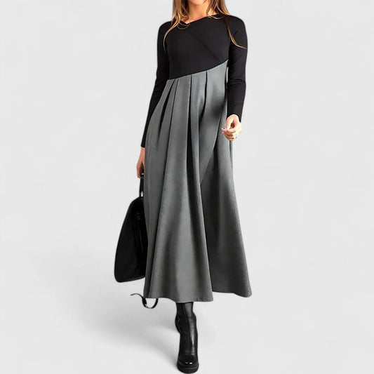 Madeleine | Vestido Maxi Bicolor Elegante