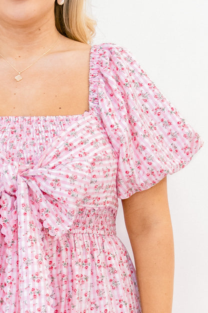 Vestido Lee Entre Las Líneas, Rosa