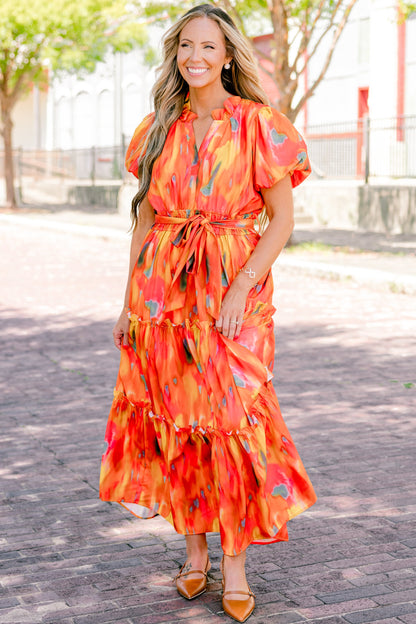 Vestido Tomador de Riesgos, Naranja