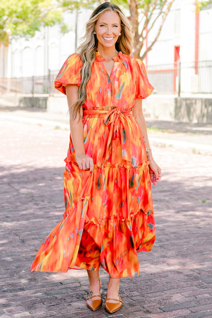 Vestido Tomador de Riesgos, Naranja