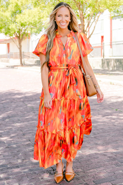 Vestido Tomador de Riesgos, Naranja