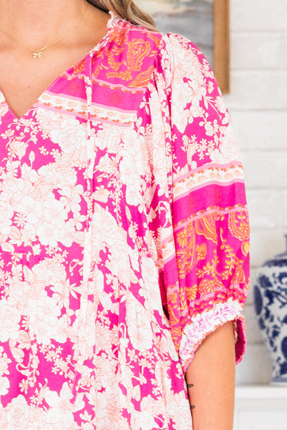 Vestido Cielos de Agua de Rosa, Rosa