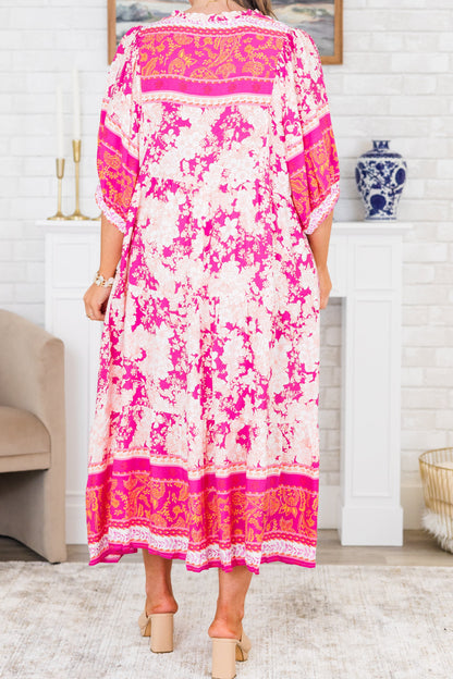 Vestido Cielos de Agua de Rosa, Rosa