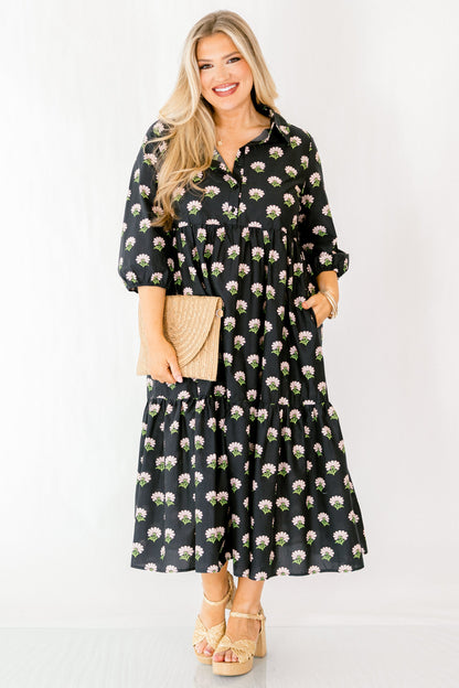 Vestido Run The Show, Negro