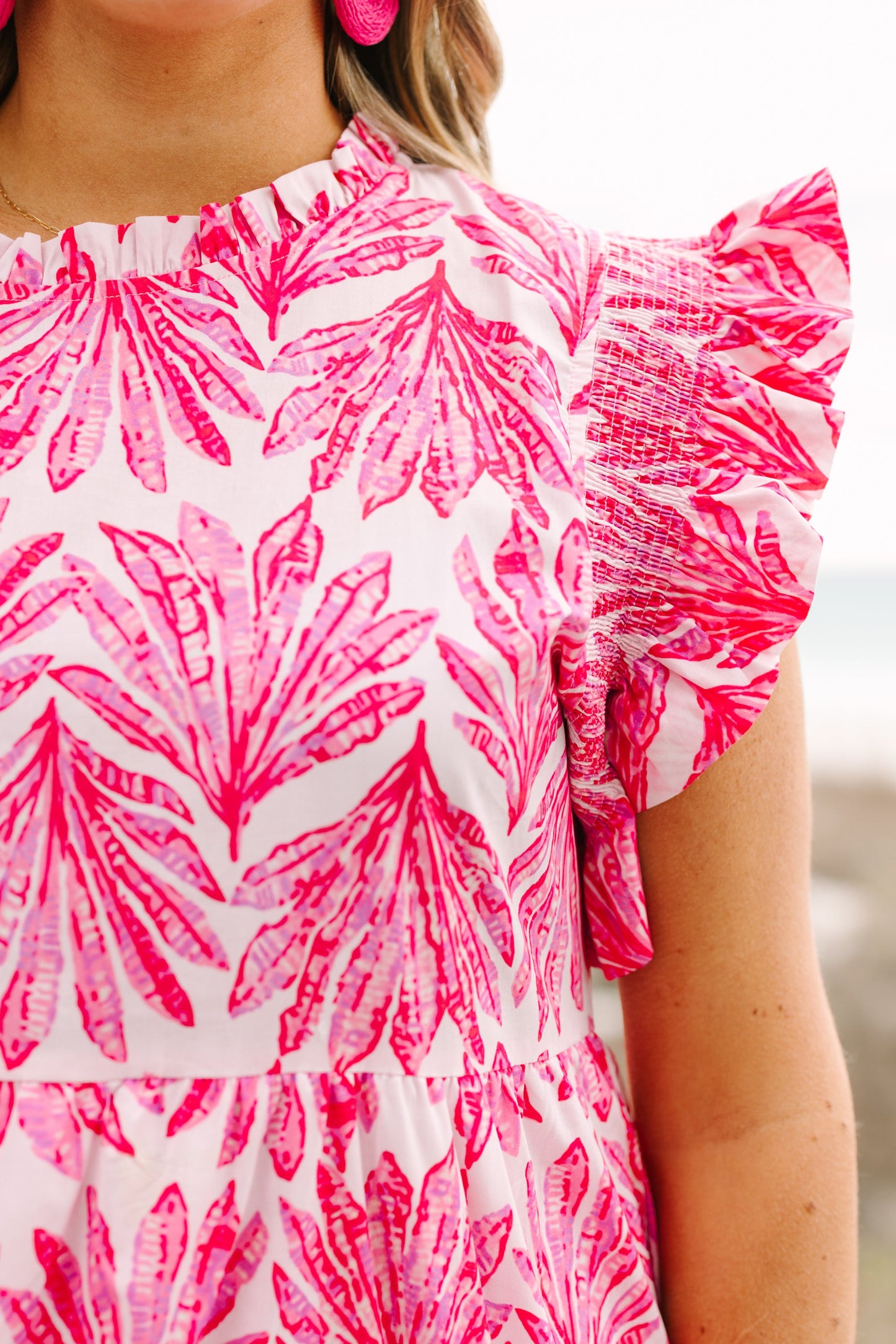 Vestido Corriendo a Través de los Prados, Fucsia