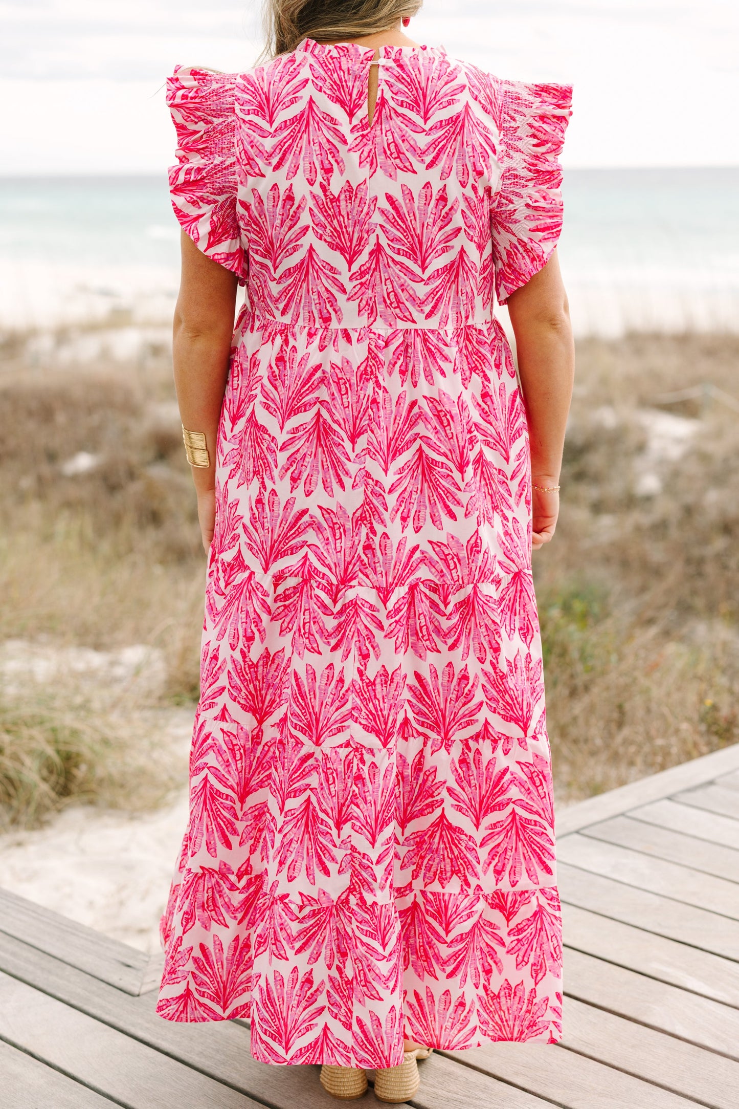 Vestido Corriendo a Través de los Prados, Fucsia