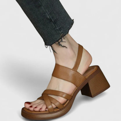 Celeste | Sandalias Ortopédicas con Tacón