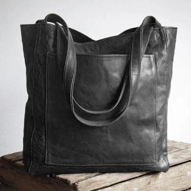 Charlotte | Bolsa de Mano de Cuero Vintage Auténtico