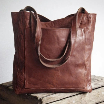 Charlotte | Bolsa de Mano de Cuero Vintage Auténtico