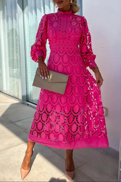 Noor™ - Vestido Romántico con Detalles Refinados