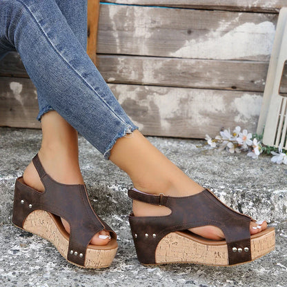 Manuela | Skórzane ortopedyczne sandały dla kobiet