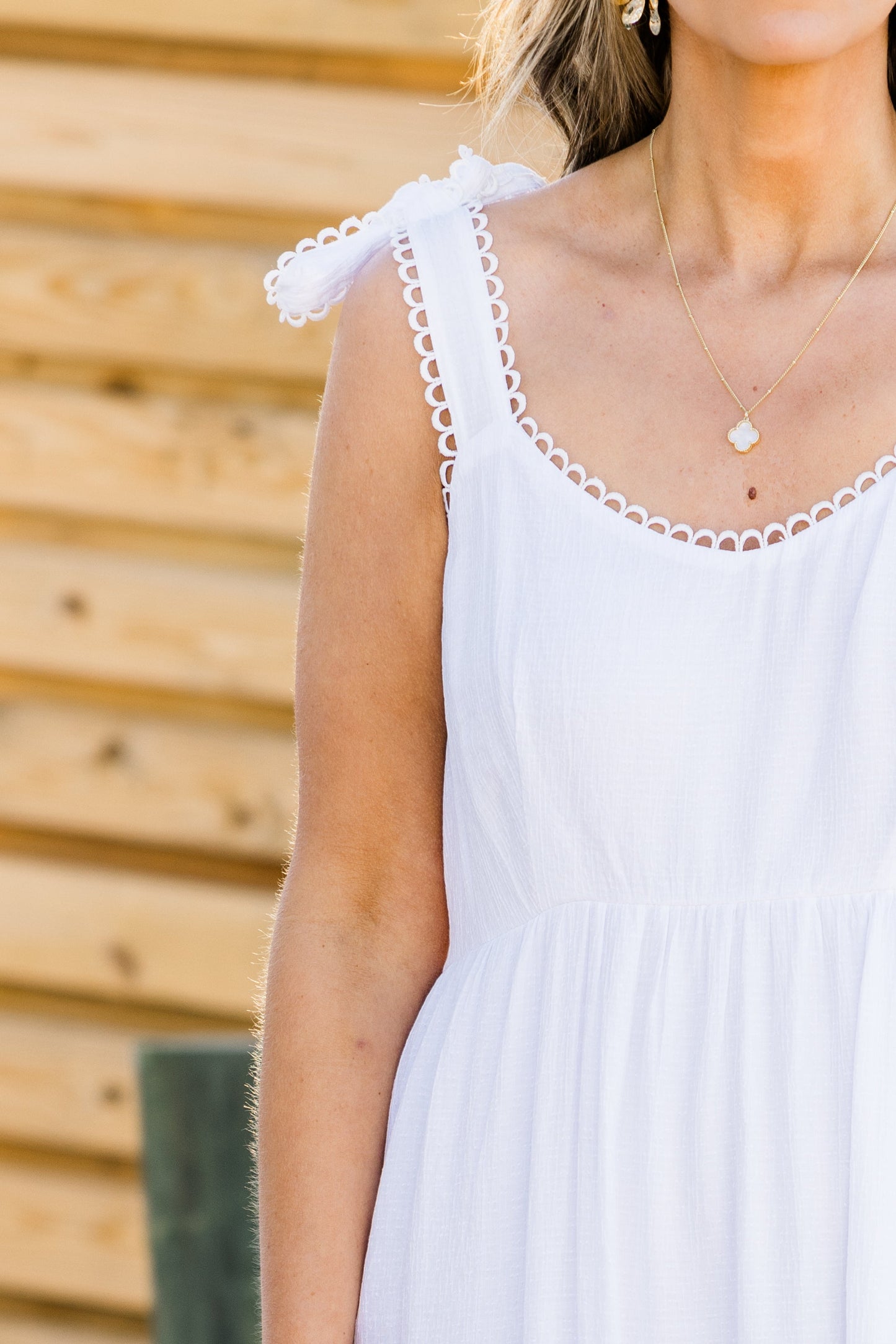 Vestido Said In Stride, Blanco