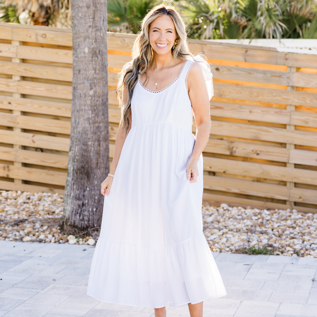 Vestido Said In Stride, Blanco