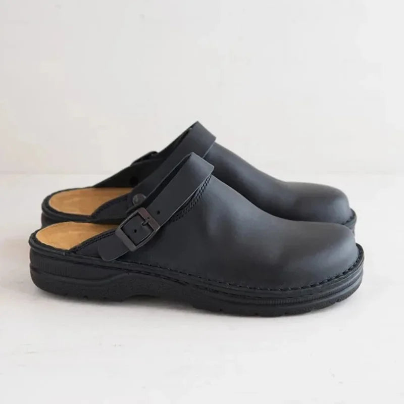 Victoire | Zuecos Ortopédicos de Cuero Natural
